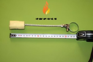 Set of fire hula hoop kevlar wick - removable